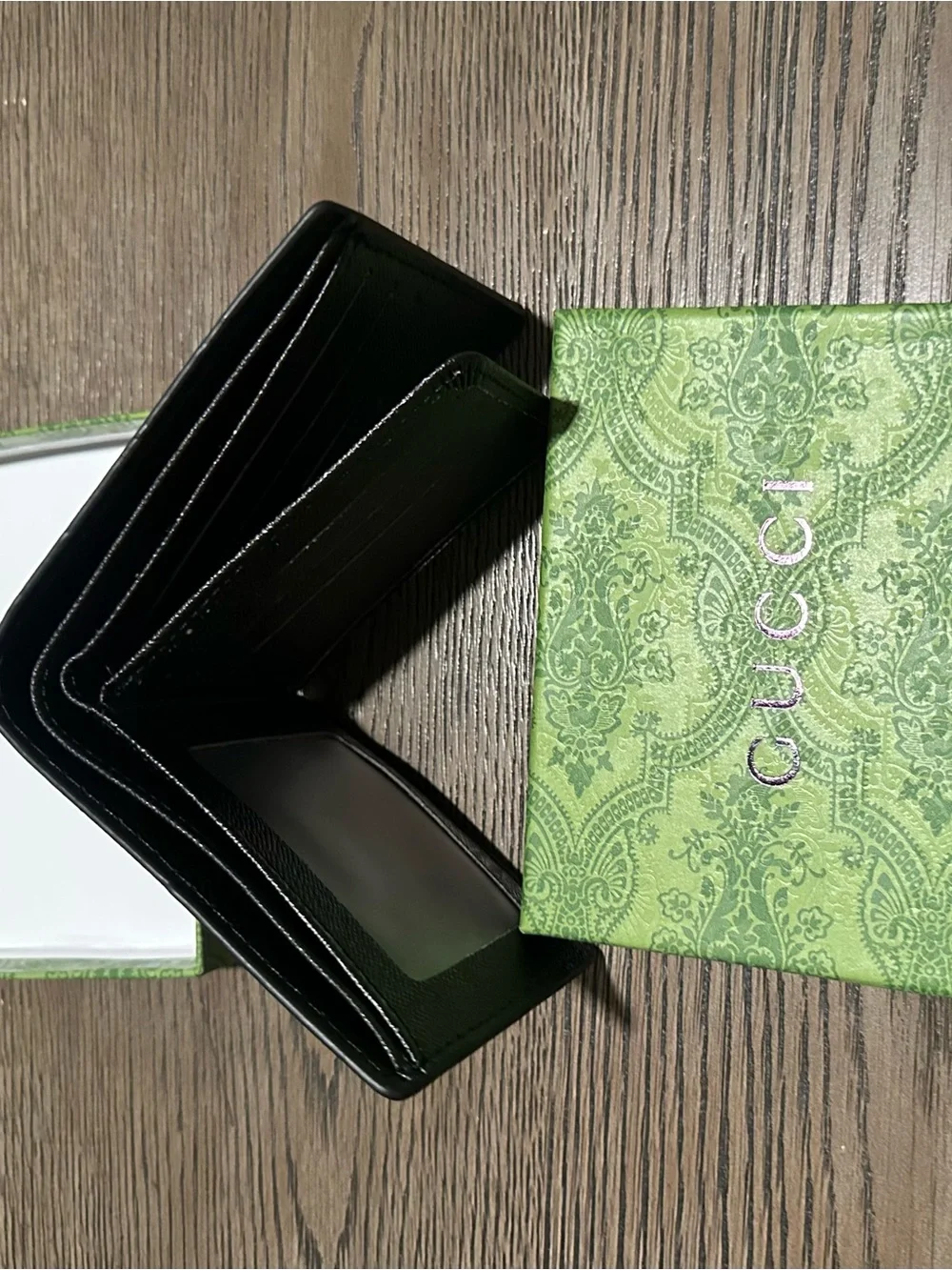 Gucci Brown Wallet with Bold Tiger Motif